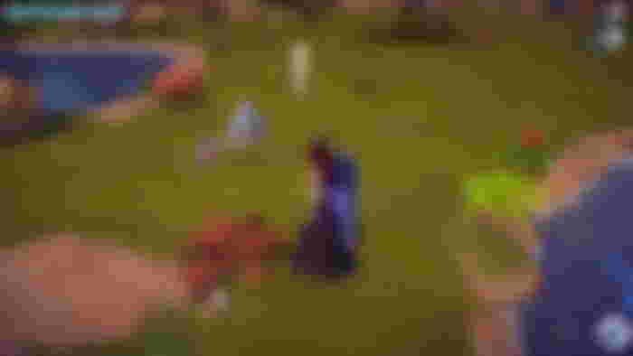 Approaching a sunbird in Disney Dreamlight Valley
