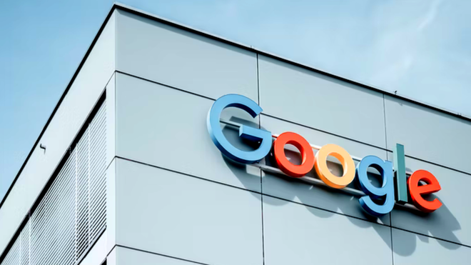 Google Logo on building