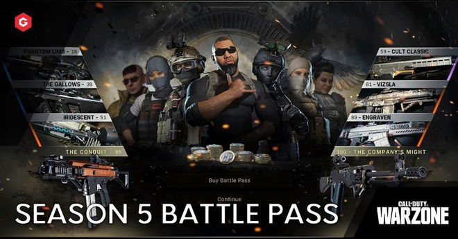 Modern Warfare & Warzone Season 5: All Battle Pass Tiers And Rewards