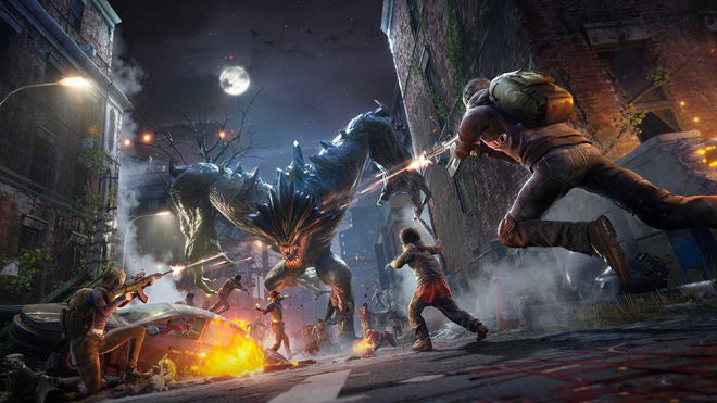 Players fighting a large monster in Undawn.