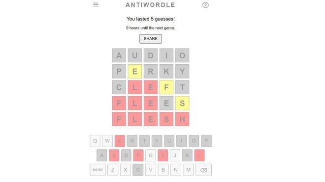 Image showing a grid in play from Words With Friends