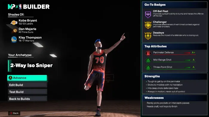NBA 2K26 MyCareer MP Builder 2-Way Iso Sniper