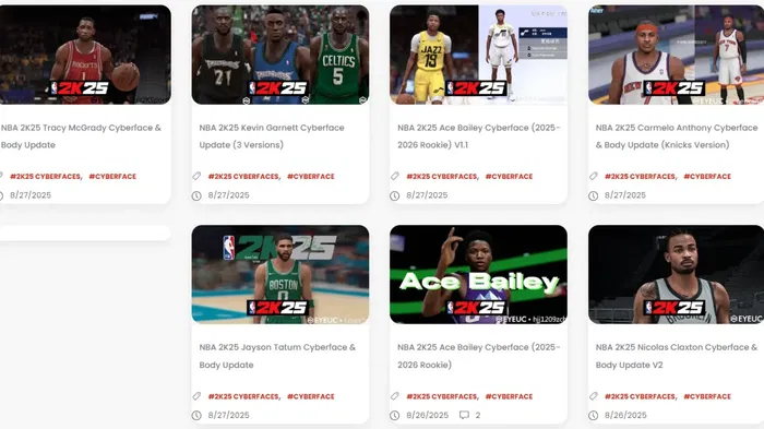 NBA 2k Cyberfaces