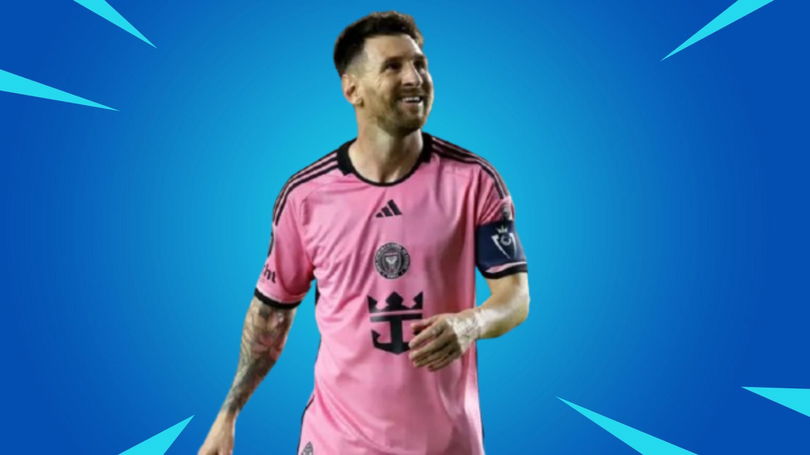 Leo Messi wearing the Inter Miami jersey