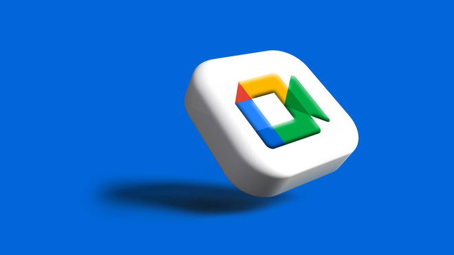 Google Meet icon in 3D.