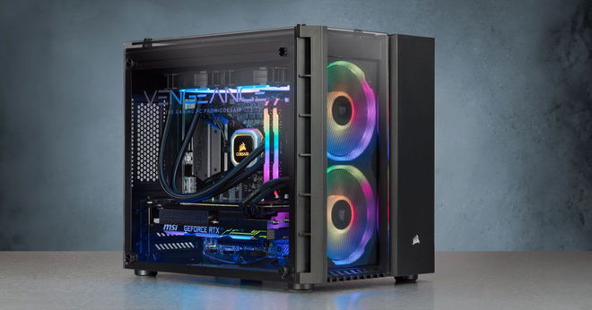 Corsair PC with RGB lighting