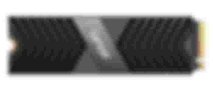 Lexar Professional NM800 PRO product image of a black SSD stick featuring a gold end and a white Lexar logo on top.