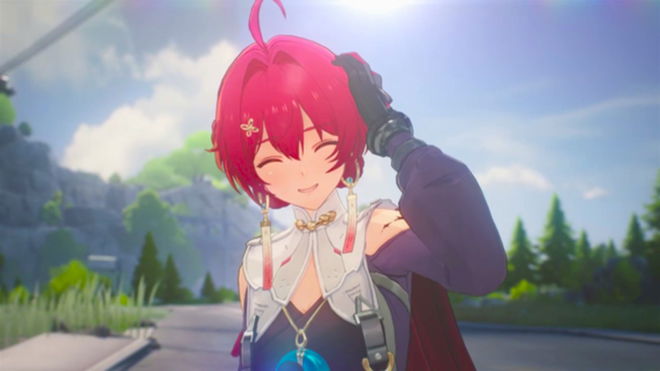 An image of a female anime character with pink hair in Wuthering Waves - Music Bug