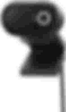 Microsoft Modern Webcam product image of a black wired webcam.