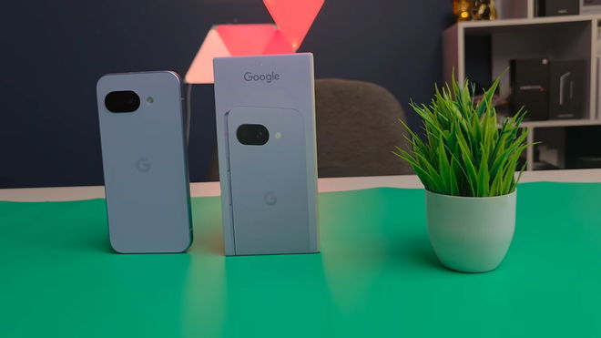 Pixel 9a with box.