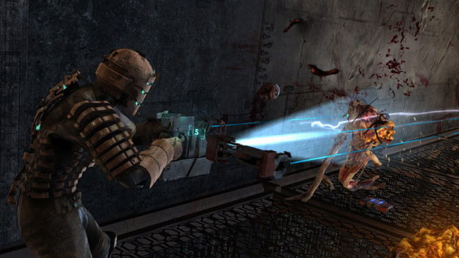 dead space infects the playstation vita shooting a necromorph