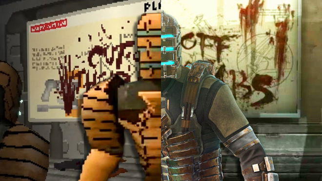 Dead space demake shooting at creature