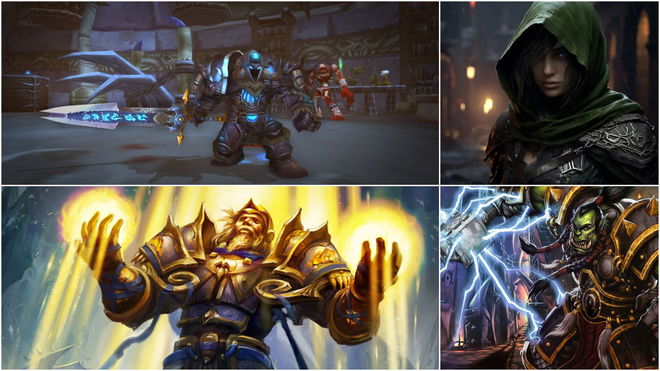 World of Warcraft characters in a grid