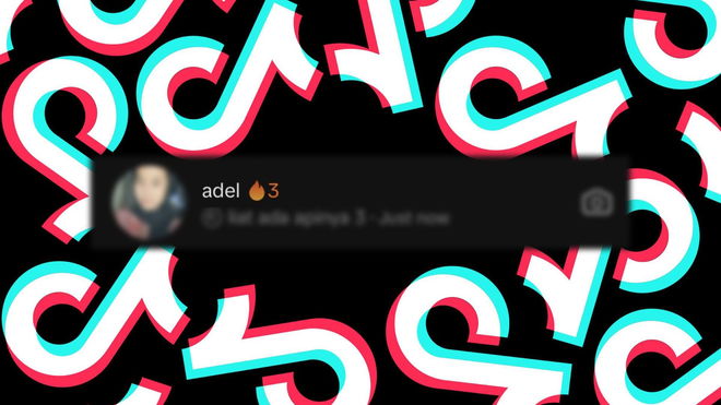 An image of the fire emoji in TikTok DMs
