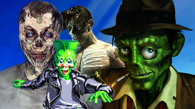 Video game zombies - Stubbs, Nameless One, Polterguy and Gus all together