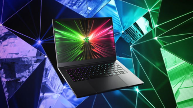 An image of the Razer Blade 14 2024 gaming laptop