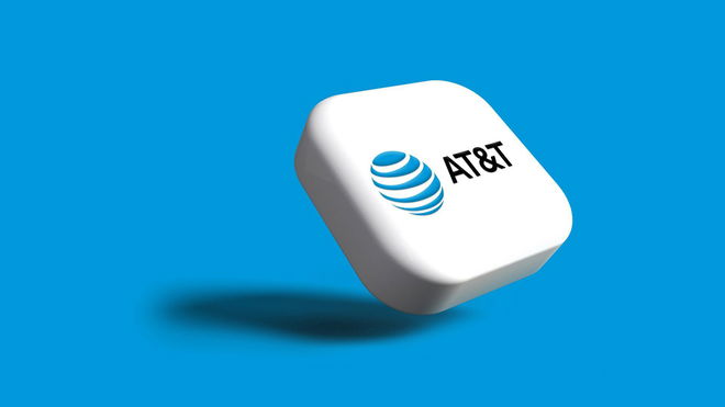AT&T icon in 3D.