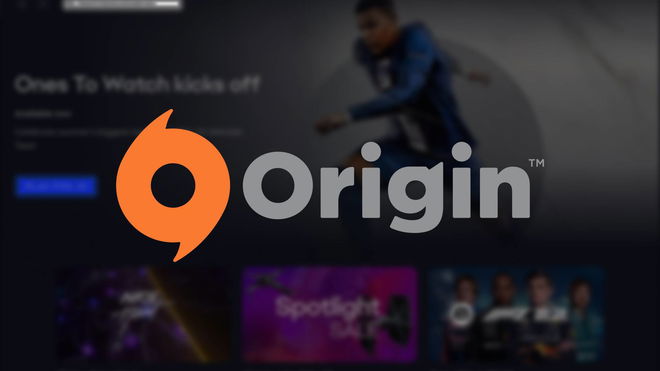 Origin error code 20.403 - An image of the Origin log with the app's homescreen in the background