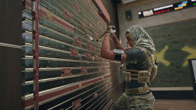 Rainbow Six Siege error code 4-0xFFF0BE25 - An image of lady using a knife in the game