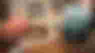 POV of someone using Meta Quest 3 passthrough and using Augments like Instagram Reels, Frames, and More in their room