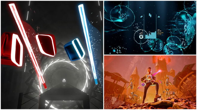 best PCVR games to play beat saber and others