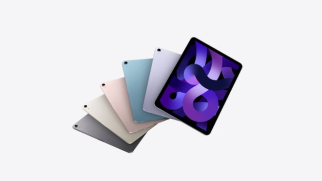 iPad Air 6 - An image of several iPad Airs in different colours