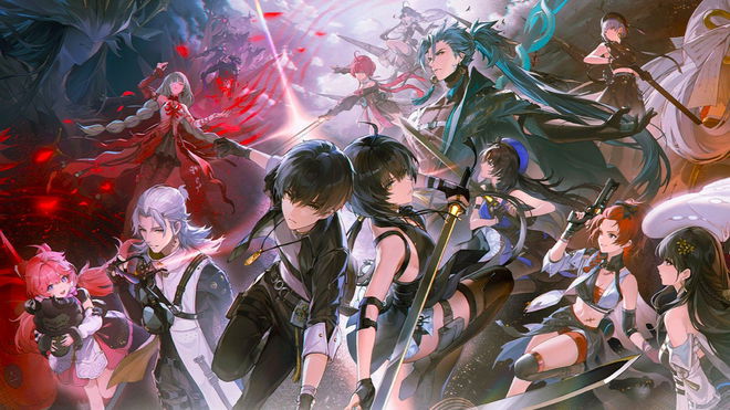 An image of several female and male anime character from the game - Wuthering Waves Not Launching