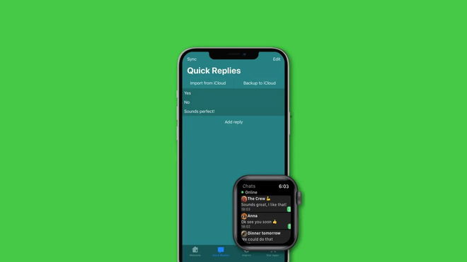 An image of WhatsApp running on an Apple Watch - Install WhatsApp