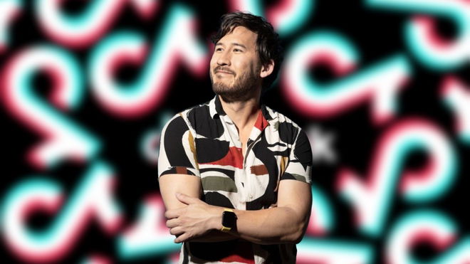 An image of Markiplier who is associated with the TikTok 777 filter