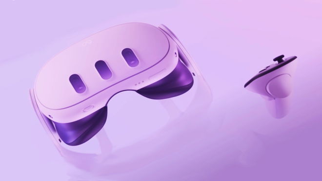 How to connect AirdPods to Quest 3 - picture of a Meta Quest 3 headset