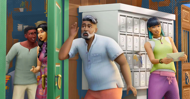 A The Sims Landlord covered in mold stink lines