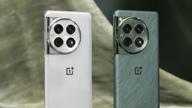 OnePlus 12 phones on pale green background