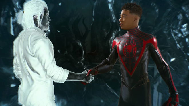 Spider-Man 2 Galvanize not working - An image of Miles and Li in Spider-Man 2