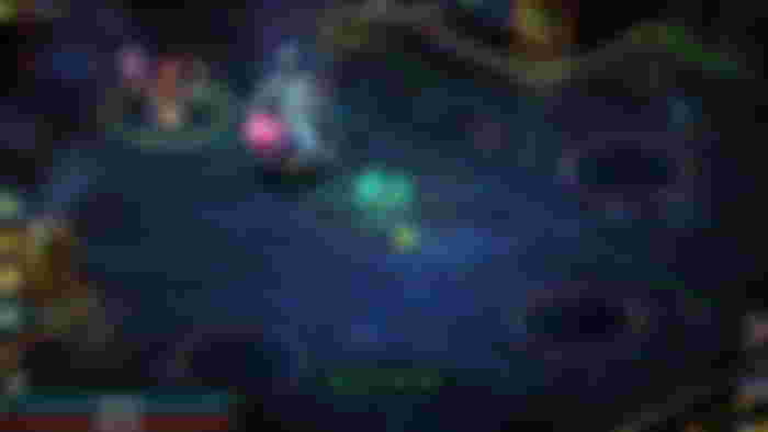 The player fighting Scylla and the Sirens in Hades 2, with the band playing their instruments to attack Melinoe.