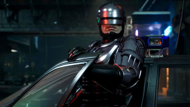Robocop Rogue City protagonist, Alex Murphy, in the frame