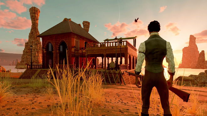 Nightingale "Error getting shards for client" - AN image of a person with guns standing 