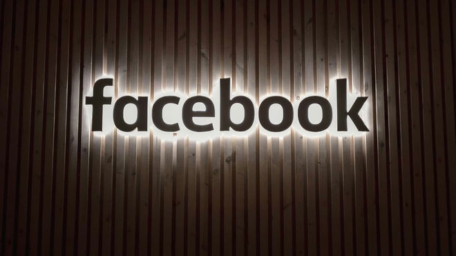 Facebook illuminated logo