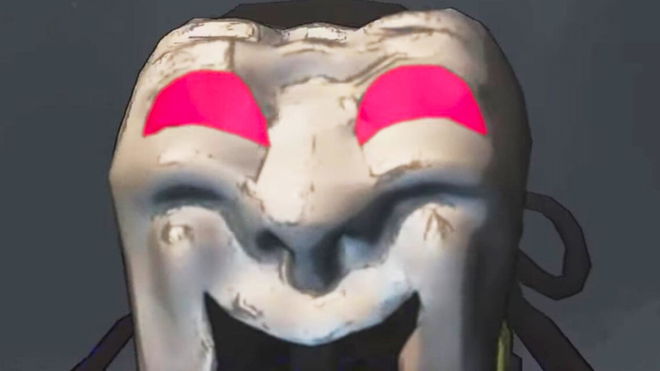 An active comedy mask in Lethal Company
