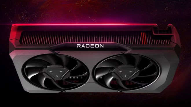 An image of the AMD Radeon RX 7600 XT GPU