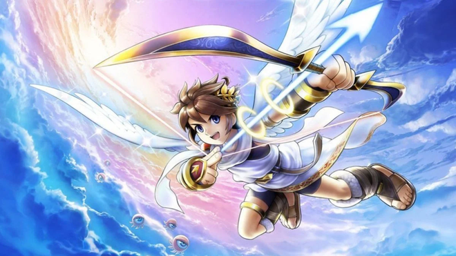 kid icarus uprising switch port masahiro sakurai pit aims his arrow at the audience