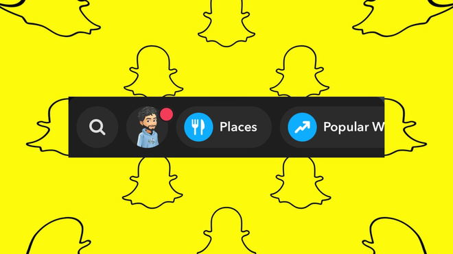 An image of the red dot on the Snapchat Bitmoji on the Snap Map