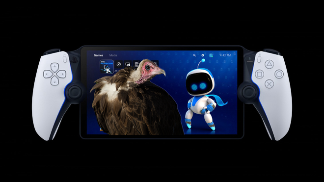 PlayStation Portal has sold out scalpers are swooping in - PS Portal with a vulture on screen