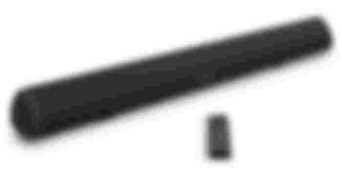 BESTISAN S6520 product image of a black soundbar with a curved triangular shape.