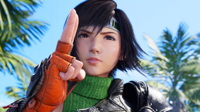 Final Fantasy VII Rebirth Yuffie pointing her finger and scolding you 