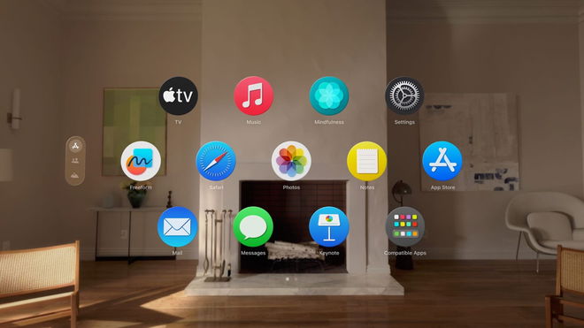 An image of the list of optimised apps for the Apple Vision Pro.