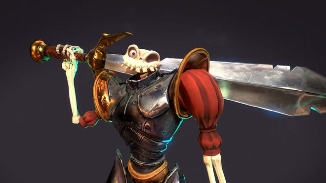 MediEvil co-creator sells BAFTA - Sir Dan looking at camera