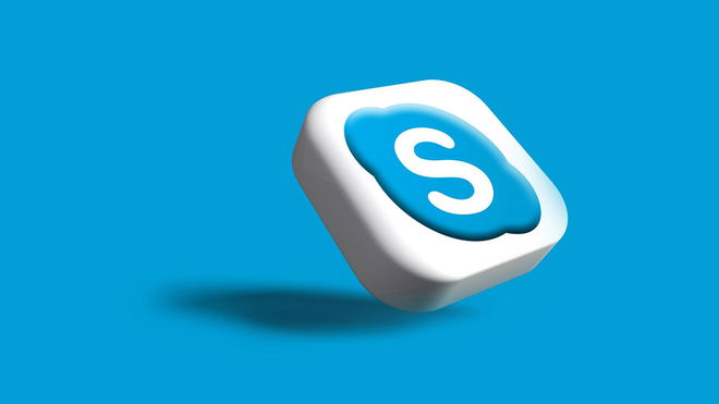Skype icon in 3D.