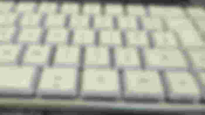 Close up of some keys on the ASUS ROG Falchion RX Low Profile keyboard