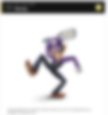 Super Smash Bros waluigi