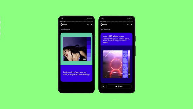 YouTube Music Wrapped 2023 - An image of the screenshot of YT Music Wrapped
